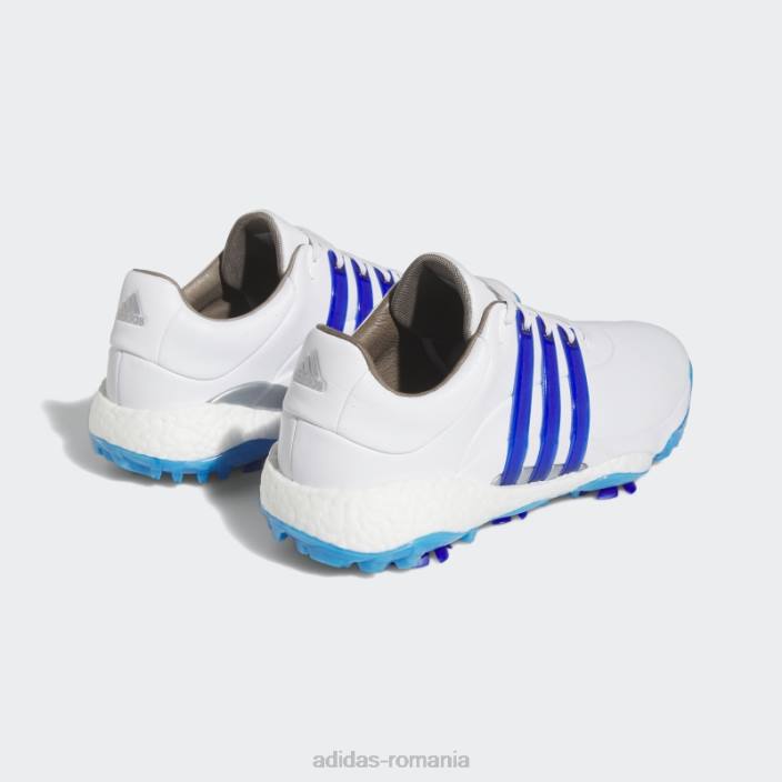 Adidas silver tour360 22 pantofi de golf moda bărbați alb/albastru/argintiu 2JBN243