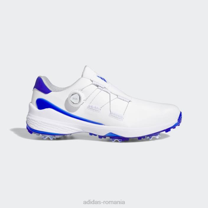 Adidas zg23 boa lightstrike pantofi de golf albastri bărbați alb/albastru/argintiu 2JBN418