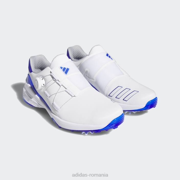 Adidas zg23 boa lightstrike pantofi de golf albastri bărbați alb/albastru/argintiu 2JBN418