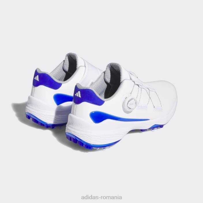 Adidas zg23 boa lightstrike pantofi de golf albastri bărbați alb/albastru/argintiu 2JBN418
