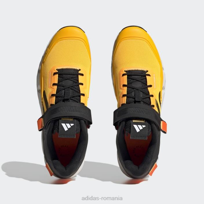 Adidas cinci zece pantofi pentru bicicletă de munte cu clipă aurii bărbați auriu/negru/portocaliu 2JBN20051