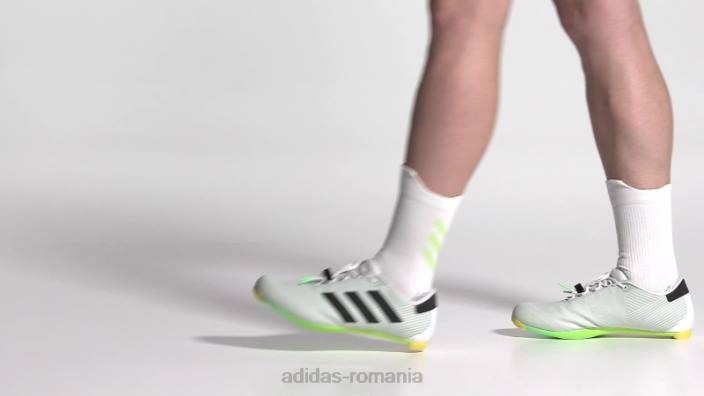 Adidas pantofii de ciclism rutier albi bărbați alb/negru/verde fascicul 2JBN20054