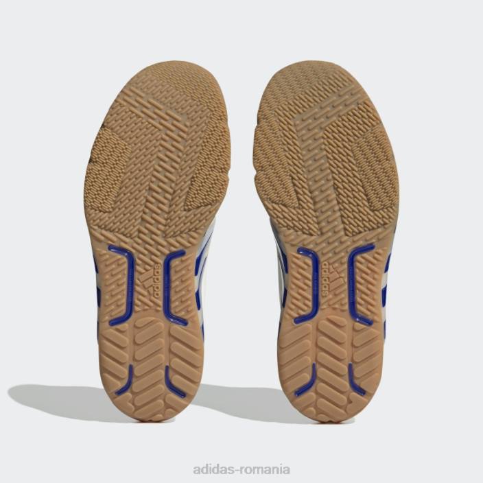 Adidas pantofi antrenori dropset albi bărbați alb/albastru/gumă 2JBN3668