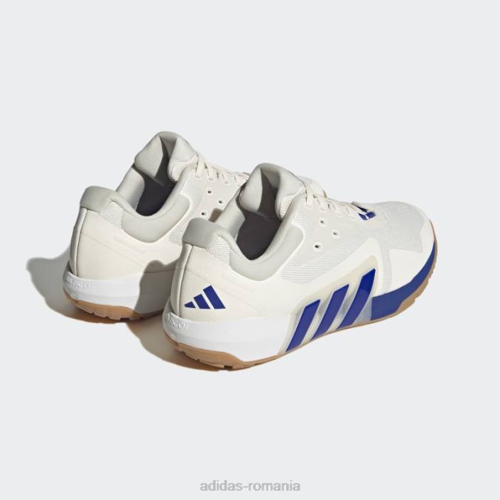 Adidas pantofi antrenori dropset albi bărbați alb/albastru/gumă 2JBN3668