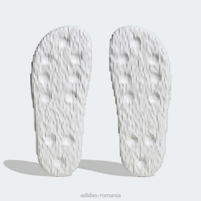 Adidas adilette 22 diapozitive albe bărbați alb negru 2JBN3866