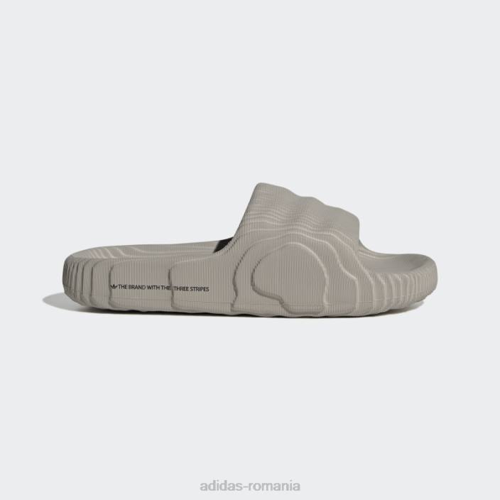Adidas adilette 22 diapozitive maro deschis bărbați maro deschis/negru 2JBN3853
