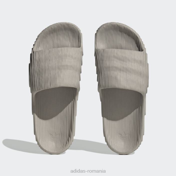 Adidas adilette 22 diapozitive maro deschis bărbați maro deschis/negru 2JBN3853