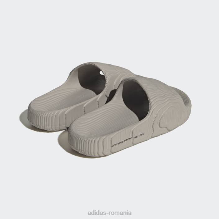 Adidas adilette 22 diapozitive maro deschis bărbați maro deschis/negru 2JBN3853