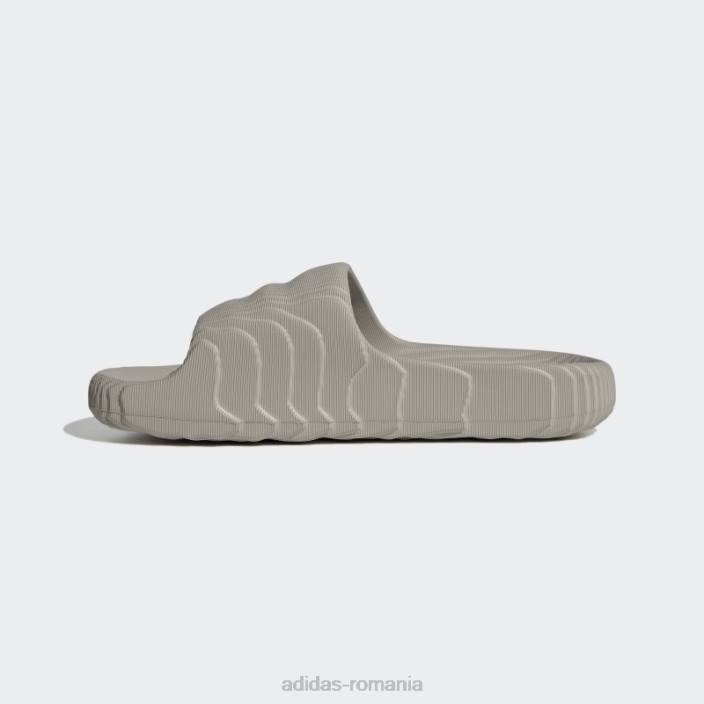 Adidas adilette 22 diapozitive maro deschis bărbați maro deschis/negru 2JBN3853