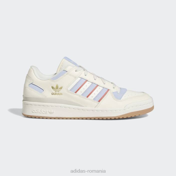 Adidas alb forum low pantofi clasici adidas bărbați alb/albastru zori/rosu 2JBN4299