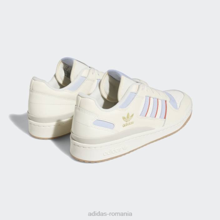 Adidas alb forum low pantofi clasici adidas bărbați alb/albastru zori/rosu 2JBN4299