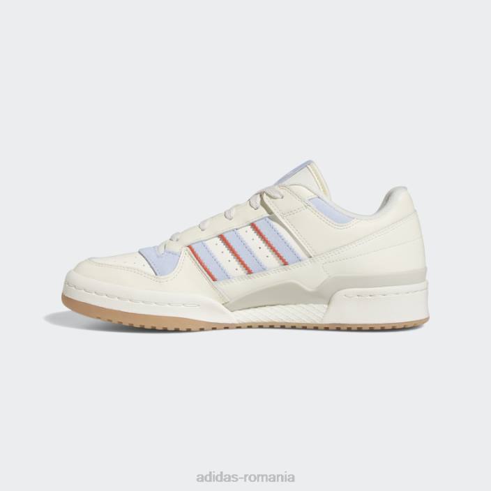 Adidas alb forum low pantofi clasici adidas bărbați alb/albastru zori/rosu 2JBN4299