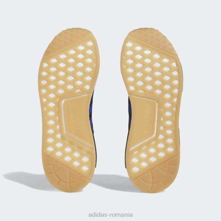 Adidas alb nmd-r1 pantofi moda bărbați negru/albastru/alb 2JBN4429
