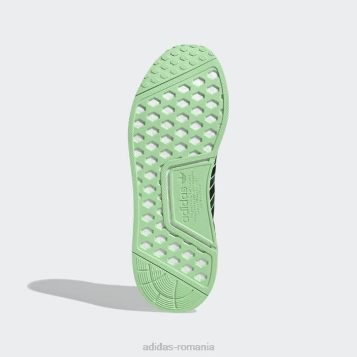 Adidas alb nmd-r1 v2 pantofi moda bărbați negru/glory menta/alb 2JBN611