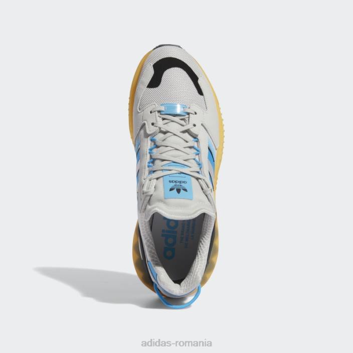 Adidas amber zx 5k boost pantofi moda bărbați gri/papură/chihlimbar 2JBN657