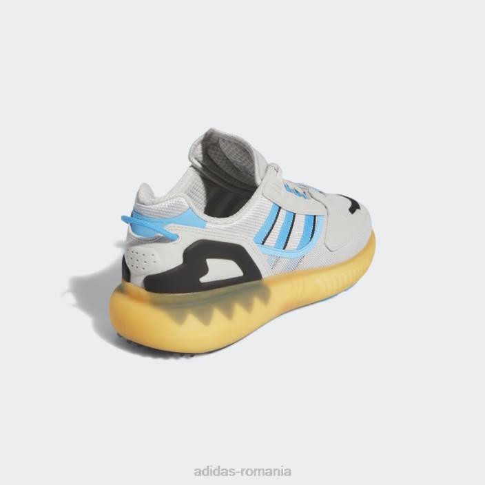 Adidas amber zx 5k boost pantofi moda bărbați gri/papură/chihlimbar 2JBN657