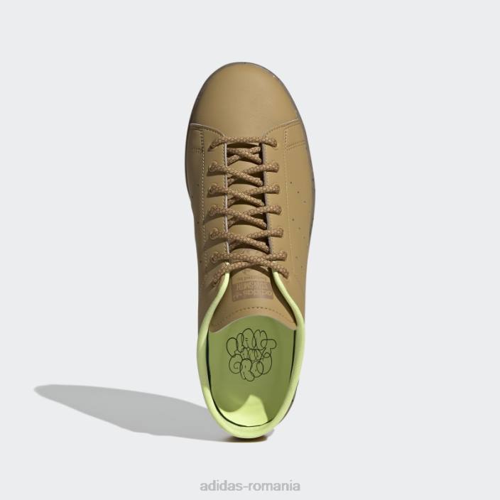 Adidas aurii bej Stan Smith plantează și cresc catâri bărbați bej auriu/galben înghețat 2JBN4733