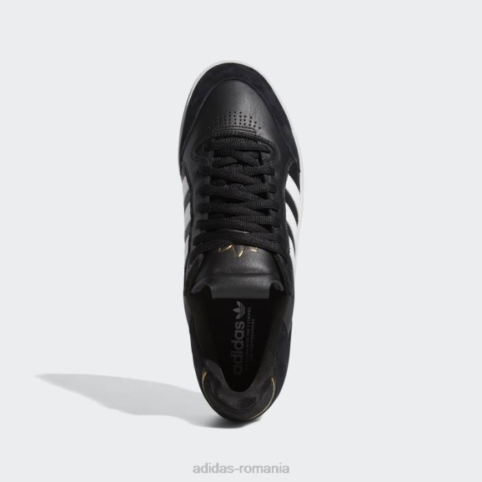 Adidas auriu metalic tyshawn pantofi jos moda bărbați negru/alb/auriu metalic 2JBN514