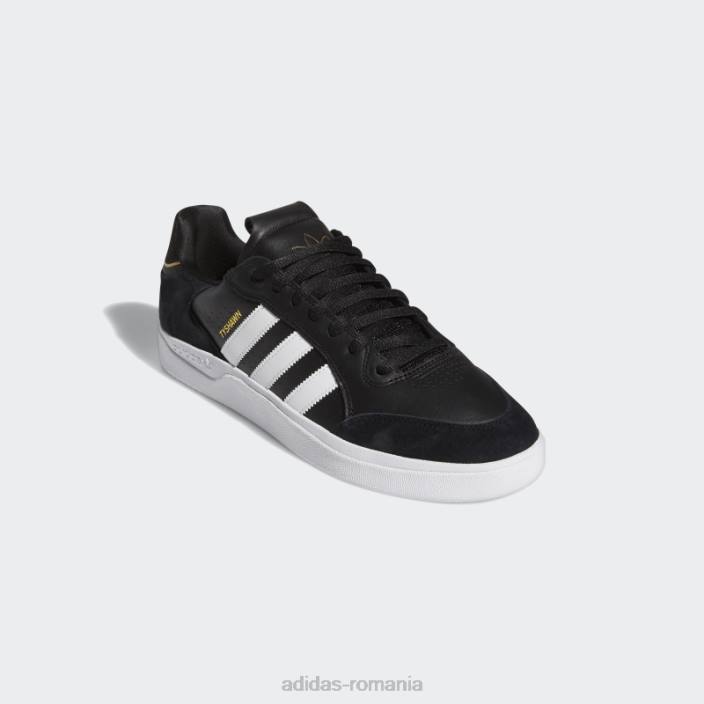 Adidas auriu metalic tyshawn pantofi jos moda bărbați negru/alb/auriu metalic 2JBN514