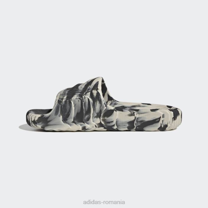 Adidas carbon adilette 22 tobogane bărbați carbon/aluminiu 2JBN4156