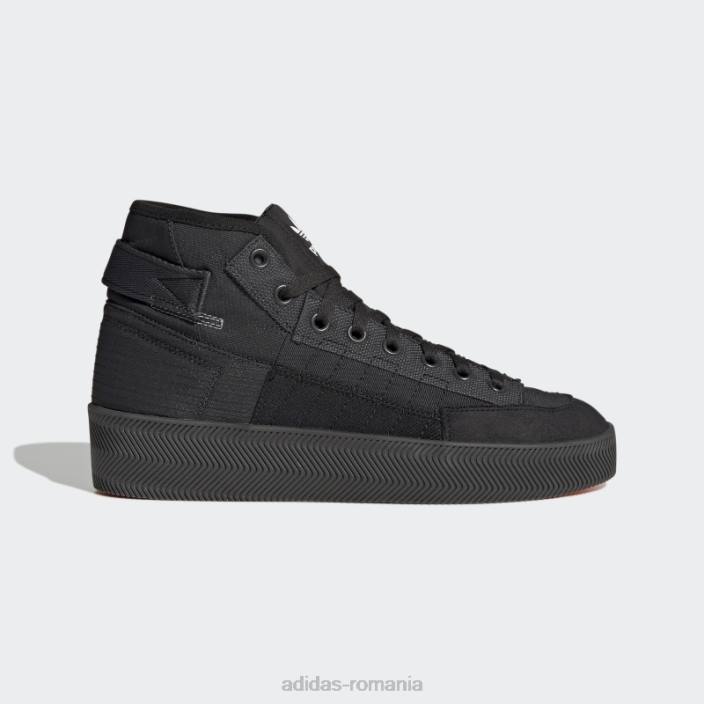 Adidas carbon nizza parley hi pantofi adidas bărbați carbon/negru/alb 2JBN549