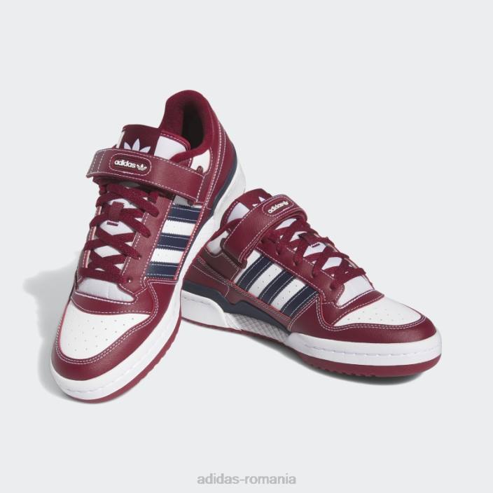 Adidas coll burgundy forum low pantofi bărbați coll visiniu/alb/marin 2JBN113