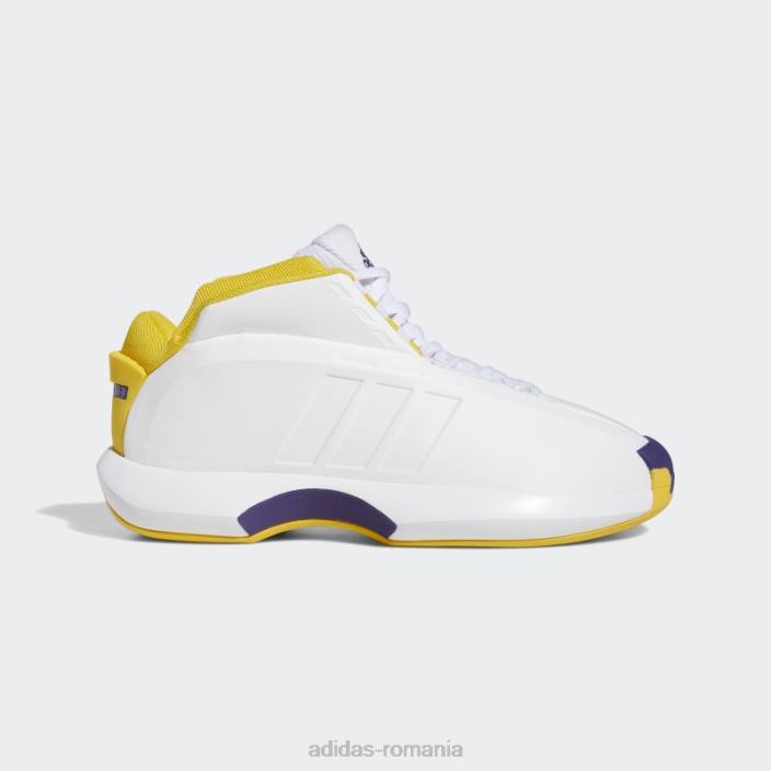 Adidas crazy 1 pantofi albi bărbați alb/auriu/violet 2JBN4688
