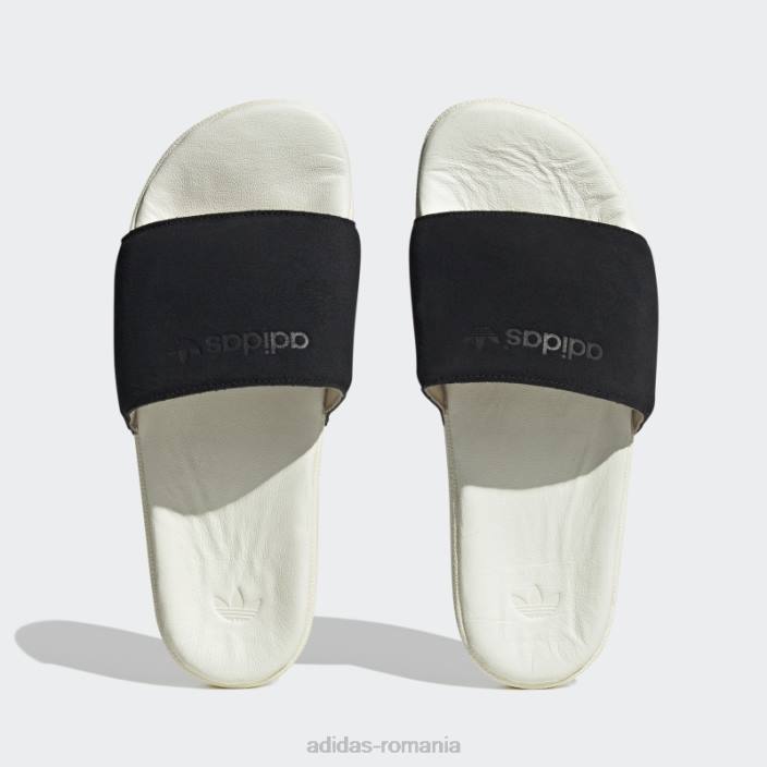 Adidas diapozitive adilette albe bărbați alb negru 2JBN4346