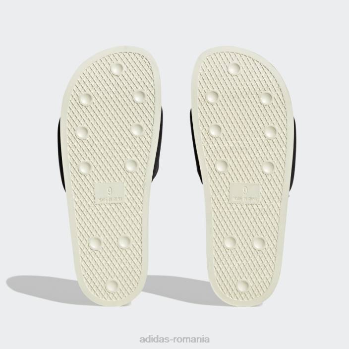 Adidas diapozitive adilette albe bărbați alb negru 2JBN4346
