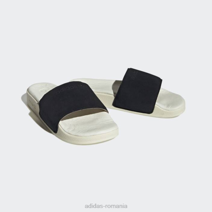 Adidas diapozitive adilette albe bărbați alb negru 2JBN4346