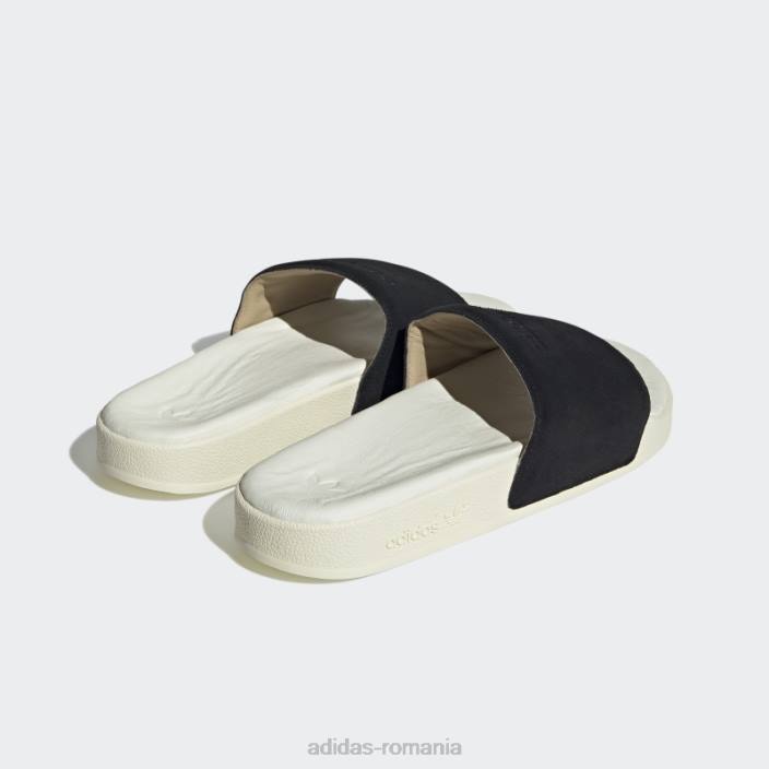 Adidas diapozitive adilette albe bărbați alb negru 2JBN4346