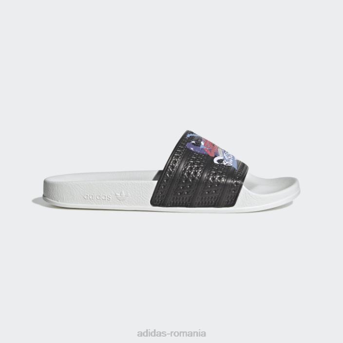 Adidas diapozitive adilette negru/alb bărbați alb negru 2JBN706