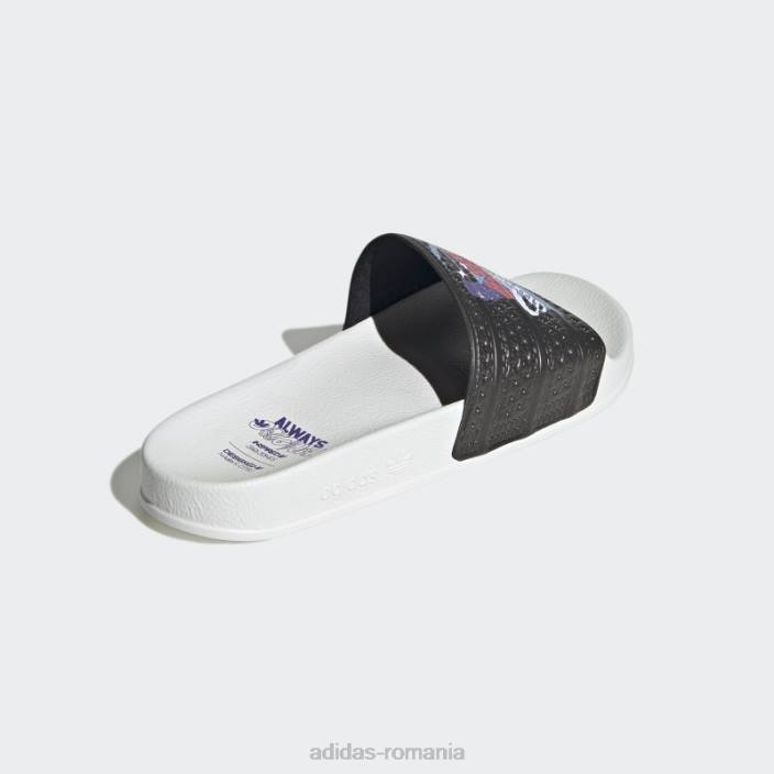 Adidas diapozitive adilette negru/alb bărbați alb negru 2JBN706