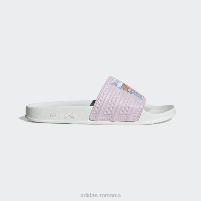 Adidas diapozitive adilette roz bărbați roz/alb 2JBN674