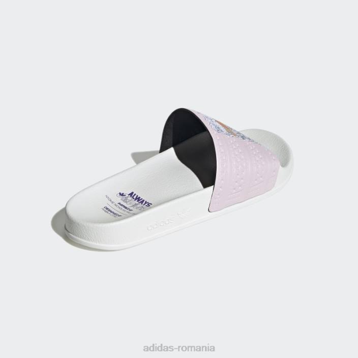 Adidas diapozitive adilette roz bărbați roz/alb 2JBN674