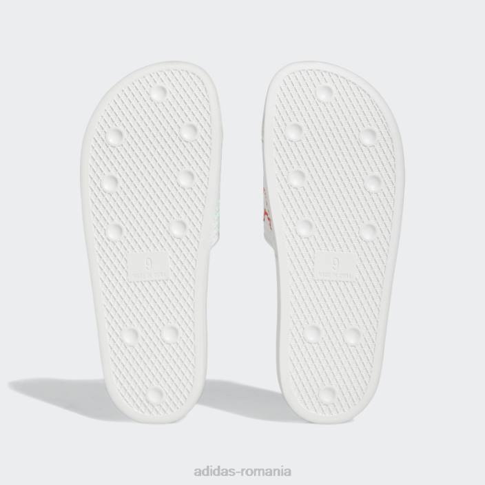 Adidas diapozitive albe shmoofoil adidas bărbați alb/roșu/mentă 2JBN4167