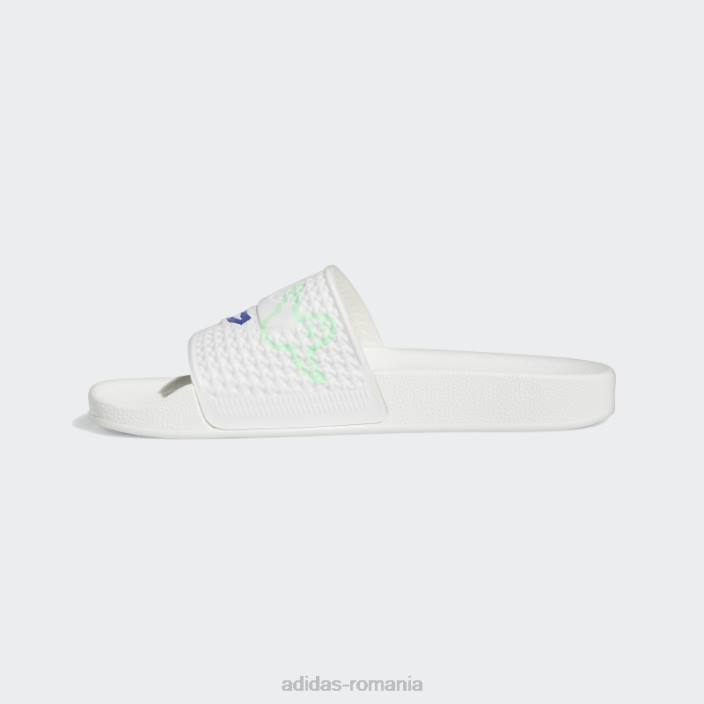 Adidas diapozitive albe shmoofoil adidas bărbați alb/roșu/mentă 2JBN4167