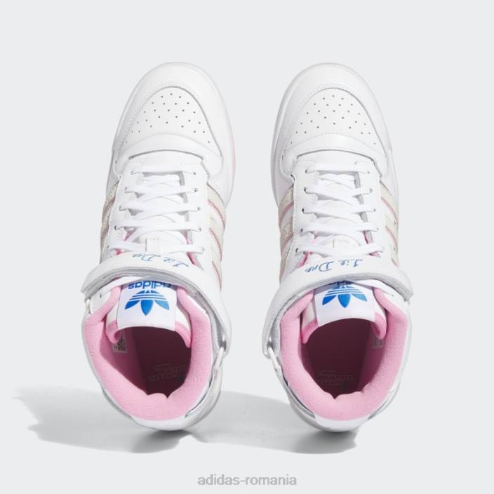 Adidas forum 84 mid adv x lil dre pantofi albi bărbați alb/roz 2JBN578