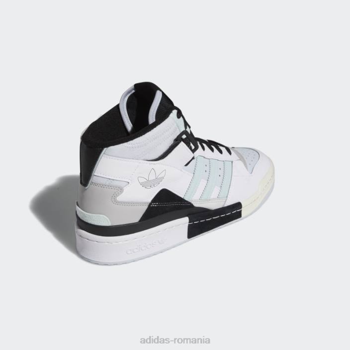 Adidas forum exhibit mid pantofi alb adidas bărbați alb/gri/mentă 2JBN744