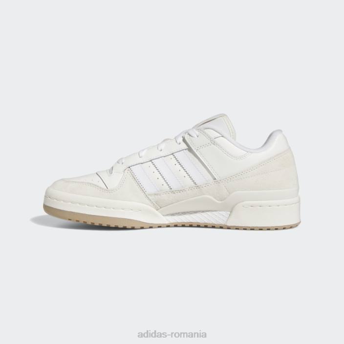 Adidas forum low pantofi clasici alb bărbați alb 2JBN4687
