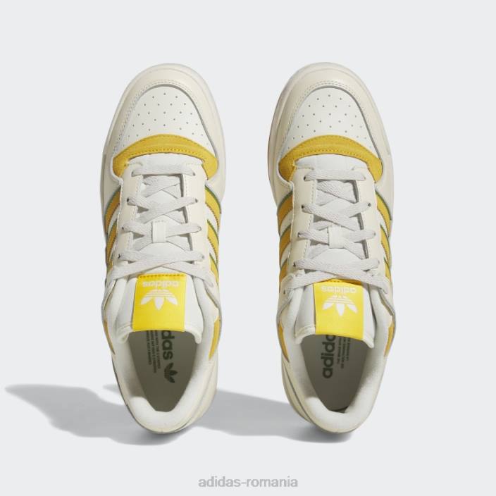 Adidas forum low pantofi clasici aurii bărbați alb/auriu/verde 2JBN110