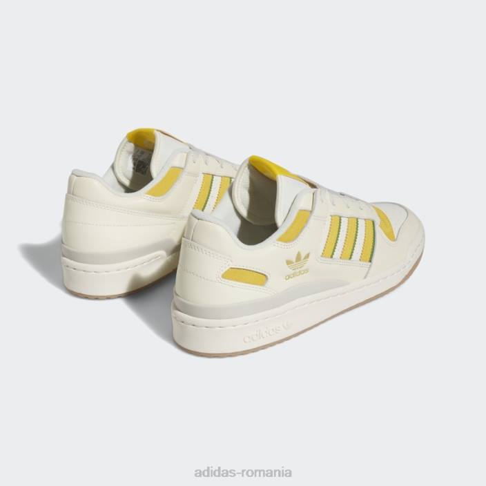 Adidas forum low pantofi clasici aurii bărbați alb/auriu/verde 2JBN110