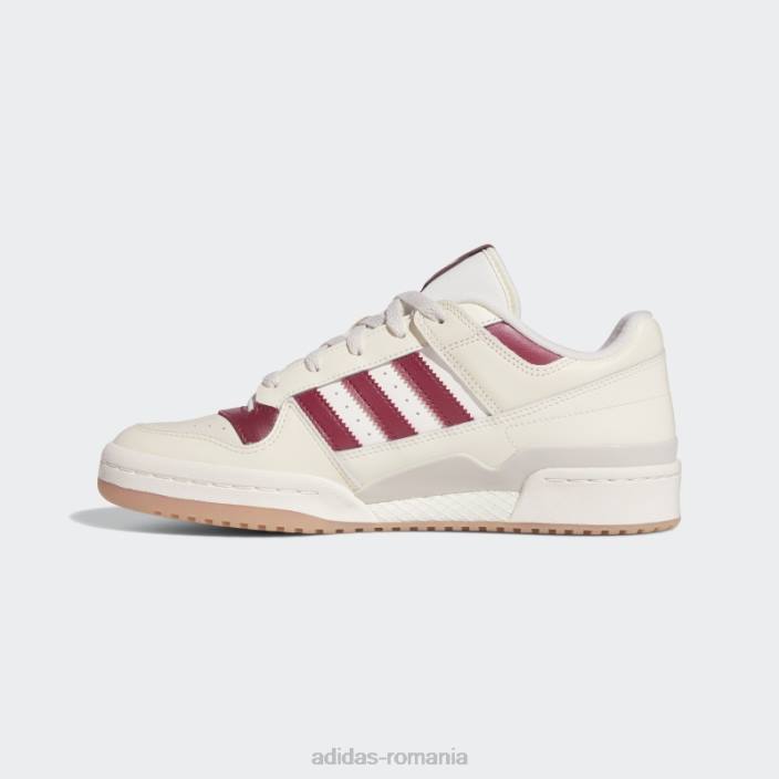 Adidas forum pantofi joase visiniu bărbați alb/visiniu 2JBN12442