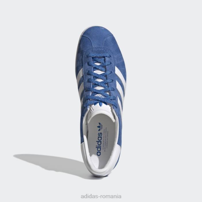 Adidas gazelle 85 pantofi pasăre albastră bărbați pasăre albastră/alb/auriu metalic 2JBN211