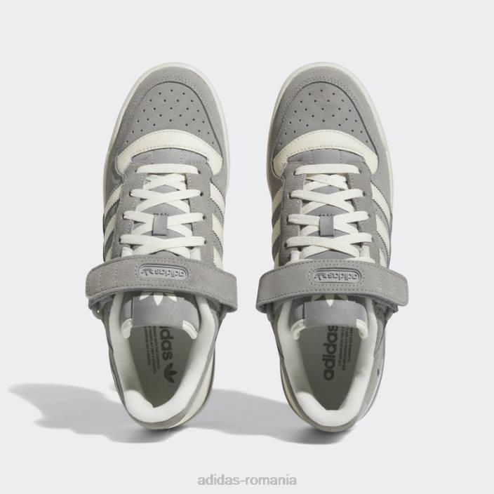Adidas gum forum pantofi joase bărbați gri/alb/gumă 2JBN283