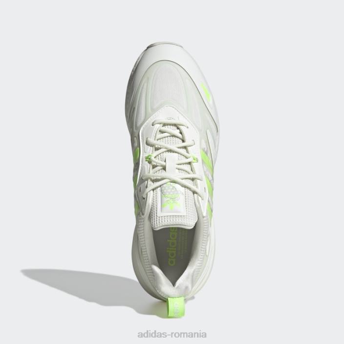 Adidas incaltaminte adidas zx 2k boost 2.0 alba nuanta bărbați nuanță albă/verde/gri 2JBN666