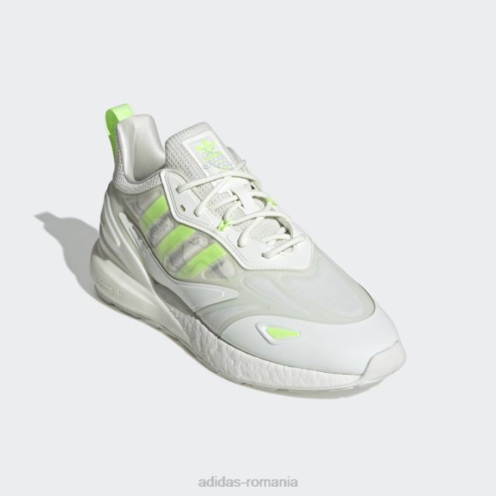 Adidas incaltaminte adidas zx 2k boost 2.0 alba nuanta bărbați nuanță albă/verde/gri 2JBN666