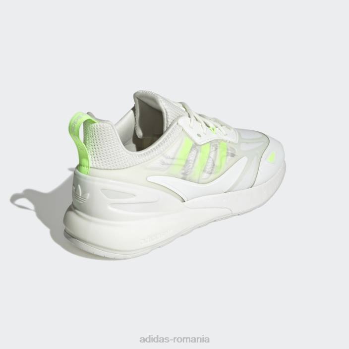 Adidas incaltaminte adidas zx 2k boost 2.0 alba nuanta bărbați nuanță albă/verde/gri 2JBN666