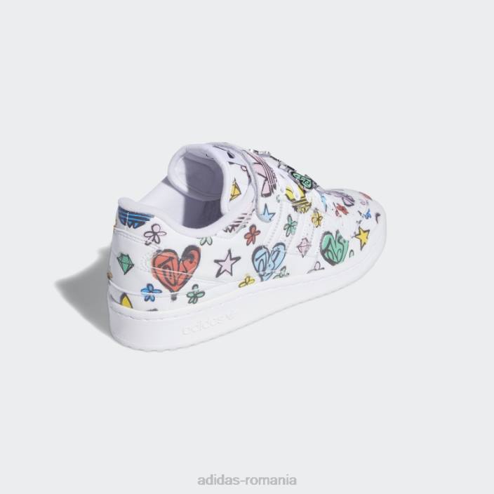 Adidas jeremy scott forum 84 pantofi mono joasa moda neagra bărbați alb negru 2JBN4673