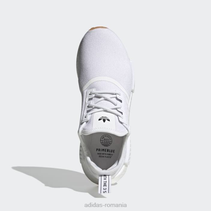 Adidas nmd-r1 primeblue pantofi albi bărbați alb/gumă 2JBN2